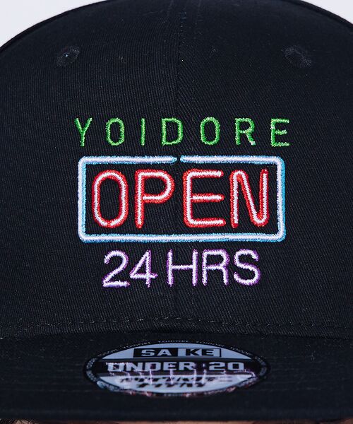 ABAHOUSE / アバハウス ハット | 【YOIDORE/ヨイドレ 】 オアイソ刺繍 CAP/24HRS OPEN/ベー | 詳細12