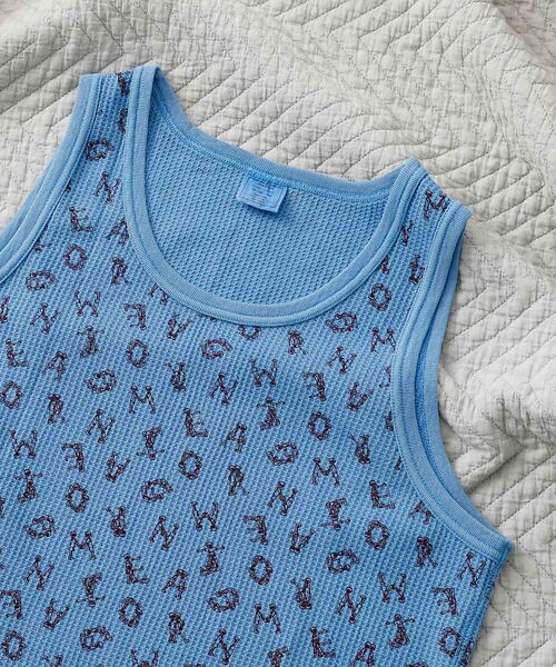 ABAHOUSE / アバハウス Tシャツ | 【JEMORGAN LONG JOHNS/ジェーイーモーガンロングジョーンズ】総(ブルー)