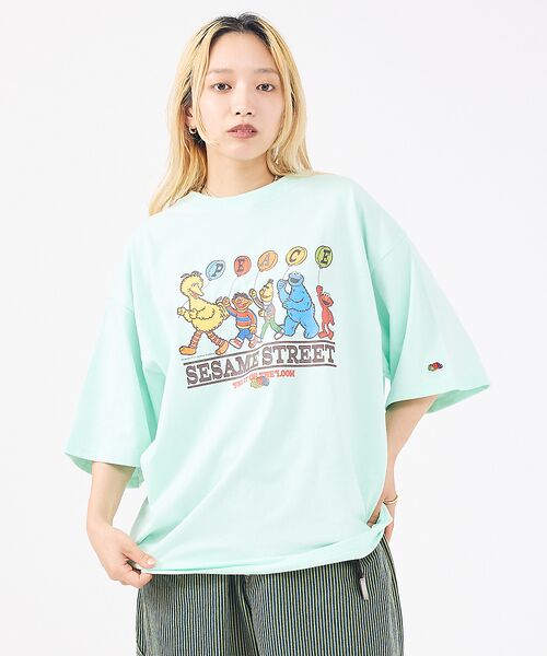 ABAHOUSE / アバハウス Tシャツ | 【FRUIT OF THE LOOM/フルーツ オブ ザ ルーム】SESAME(ブルー系その他1)