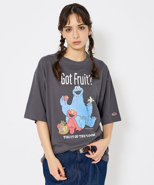 ABAHOUSE / アバハウス Tシャツ | 【FRUIT OF THE LOOM/フルーツ オブ ザ ルーム】SESAME(ブラック)