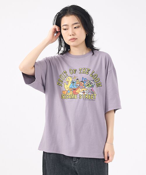 ABAHOUSE / アバハウス Tシャツ | 【FRUIT OF THE LOOM/フルーツ オブ ザ ルーム】SESAME(パープル系その他2)
