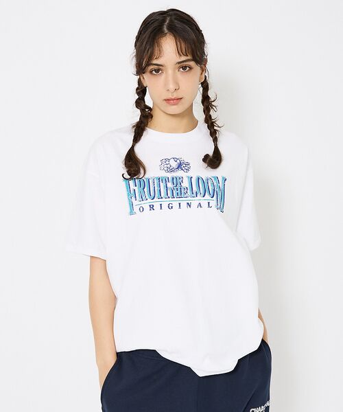 ABAHOUSE/アバハウス 【FRUIT OF THE LOOM/フルーツ オブ ザ ルーム】Print T ホワイト系その他2 L