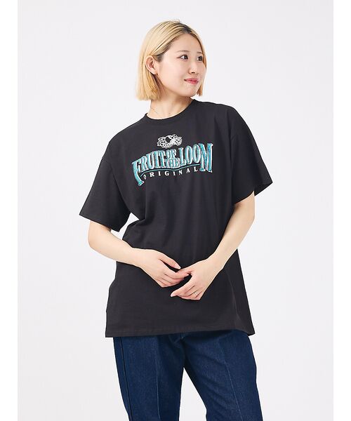 ABAHOUSE/アバハウス 【FRUIT OF THE LOOM/フルーツ オブ ザ ルーム】Print T ブラック系その他2 M