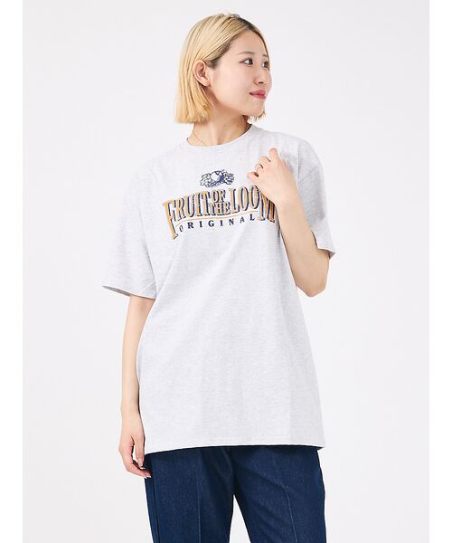 ABAHOUSE/アバハウス 【FRUIT OF THE LOOM/フルーツ オブ ザ ルーム】Print T グレー系その他2 XL