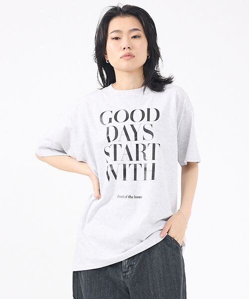 ABAHOUSE / アバハウス Tシャツ | 【FRUIT OF THE LOOM/フルーツ オブ ザ ルーム】Print T(グレー系その他1)