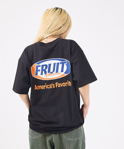 ABAHOUSE / アバハウス Tシャツ | 【FRUIT OF THE LOOM/フルーツ オブ ザ ルーム】Print(ブラック系その他1)