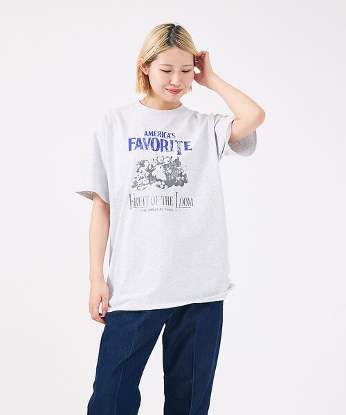 ABAHOUSE/アバハウス 【FRUIT OF THE LOOM/フルーツ オブ ザ ルーム】Print グレー系その他2 XL