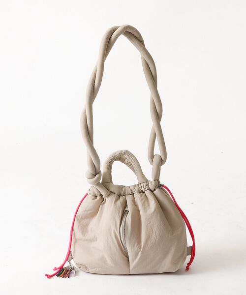 ABAHOUSE / アバハウス トートバッグ | 【cheek/チーク】puf kinchaku C25003　巾着２wayトート | 詳細16