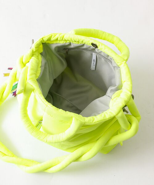 ABAHOUSE / アバハウス トートバッグ | 【cheek/チーク】puf kinchaku C25003　巾着２wayトート | 詳細25