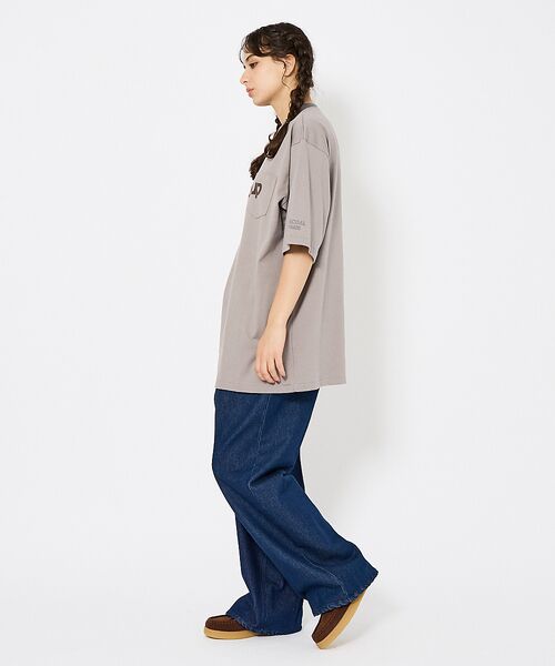 ABAHOUSE / アバハウス Tシャツ | 【Charcoal（チャコール）× Americana（アメリカーナ）】ポケット | 詳細2