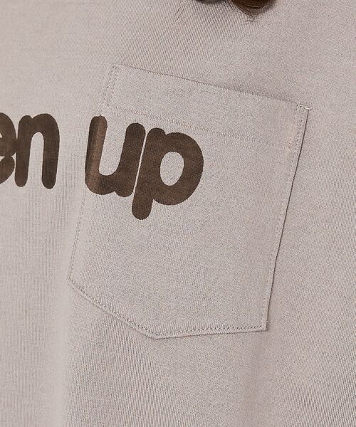 ABAHOUSE / アバハウス Tシャツ | 【Charcoal（チャコール）× Americana（アメリカーナ）】ポケット | 詳細3