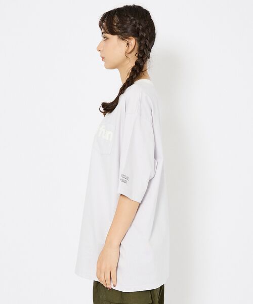 ABAHOUSE / アバハウス Tシャツ | 【Charcoal（チャコール）× Americana（アメリカーナ）】ポケット | 詳細7