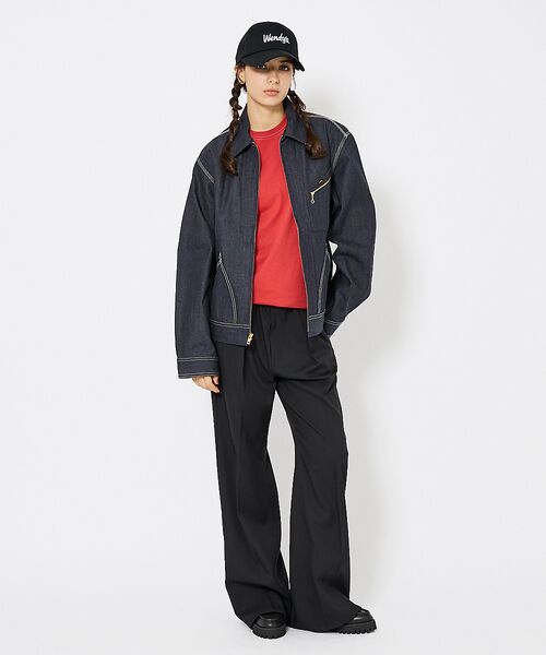 ABAHOUSE / アバハウス Gジャン・デニムジャケット | 【Lee/リー 】DENIM ZIP UP BLOUSON/オーバーサイズ デニ | 詳細1