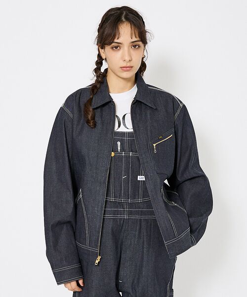 ABAHOUSE / アバハウス Gジャン・デニムジャケット | 【Lee/リー 】DENIM ZIP UP BLOUSON/オーバーサイズ デニ | 詳細13
