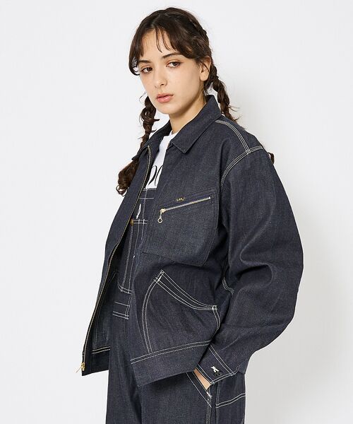 ABAHOUSE / アバハウス Gジャン・デニムジャケット | 【Lee/リー 】DENIM ZIP UP BLOUSON/オーバーサイズ デニ | 詳細14