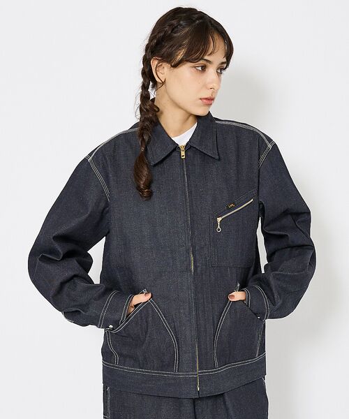 ABAHOUSE / アバハウス Gジャン・デニムジャケット | 【Lee/リー 】DENIM ZIP UP BLOUSON/オーバーサイズ デニ | 詳細15
