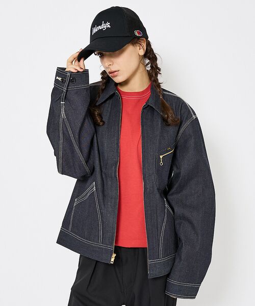 ABAHOUSE / アバハウス Gジャン・デニムジャケット | 【Lee/リー 】DENIM ZIP UP BLOUSON/オーバーサイズ デニ | 詳細2