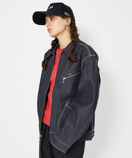 ABAHOUSE / アバハウス Gジャン・デニムジャケット | 【Lee/リー 】DENIM ZIP UP BLOUSON/オーバーサイズ デニ | 詳細3