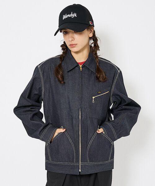 ABAHOUSE / アバハウス Gジャン・デニムジャケット | 【Lee/リー 】DENIM ZIP UP BLOUSON/オーバーサイズ デニ | 詳細4
