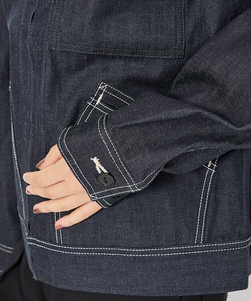 ABAHOUSE / アバハウス Gジャン・デニムジャケット | 【Lee/リー 】DENIM ZIP UP BLOUSON/オーバーサイズ デニ | 詳細7