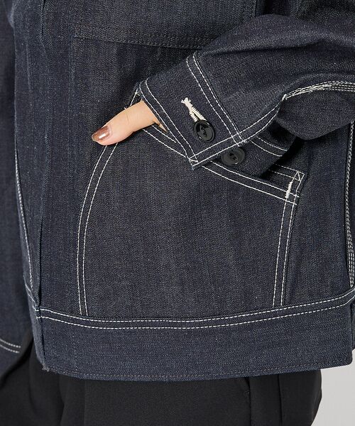 ABAHOUSE / アバハウス Gジャン・デニムジャケット | 【Lee/リー 】DENIM ZIP UP BLOUSON/オーバーサイズ デニ | 詳細8