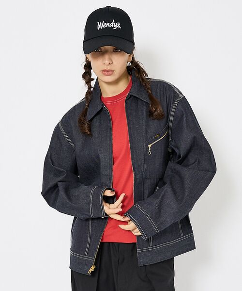 ABAHOUSE/アバハウス 【Lee/リー 】DENIM ZIP UP BLOUSON/オーバーサイズ デニ インディゴ XL ABAHOUSE/アバハウス 【Lee/リー 】DENIM ZIP UP BLOUSON/オーバーサイズ デニ インディゴ XL