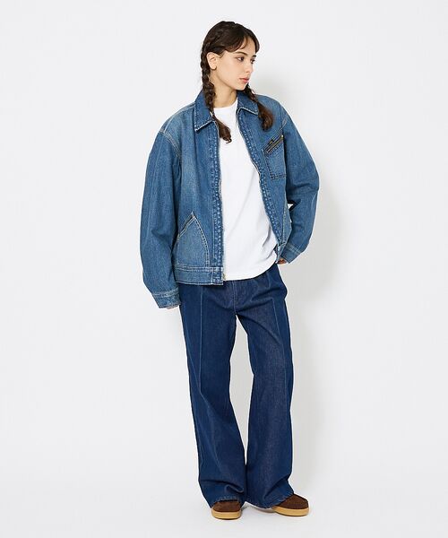 ABAHOUSE / アバハウス Gジャン・デニムジャケット | 【Lee/リー 】DENIM ZIP UP BLOUSON/オーバーサイズ デニ | 詳細19