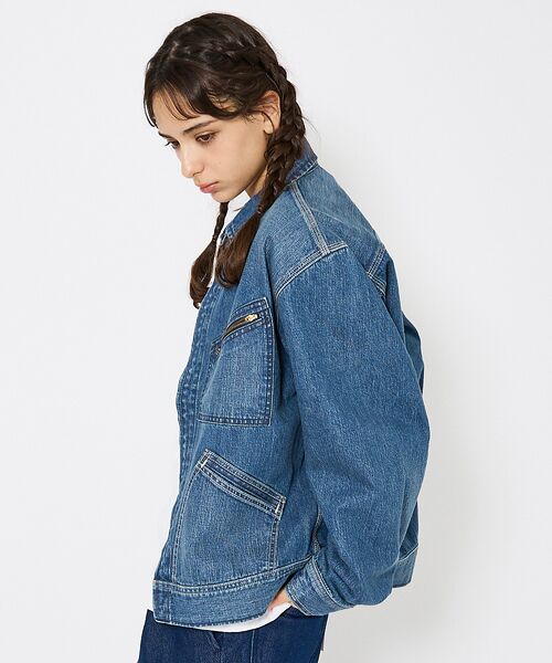 ABAHOUSE / アバハウス Gジャン・デニムジャケット | 【Lee/リー 】DENIM ZIP UP BLOUSON/オーバーサイズ デニ | 詳細21