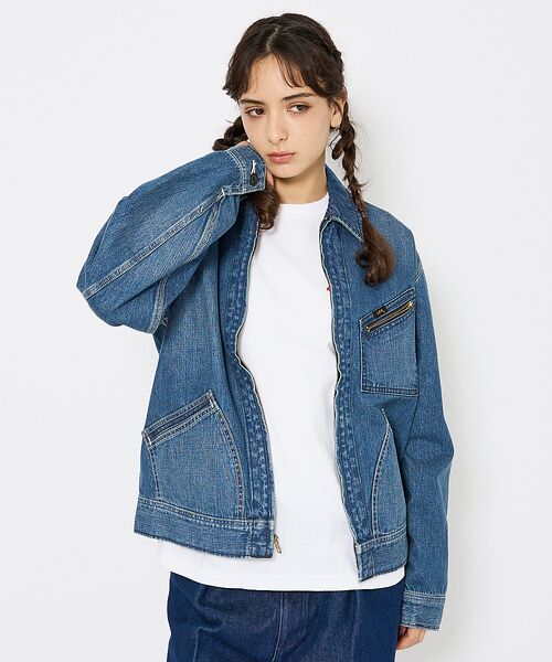 ABAHOUSE / アバハウス Gジャン・デニムジャケット | 【Lee/リー 】DENIM ZIP UP BLOUSON/オーバーサイズ デニ | 詳細22
