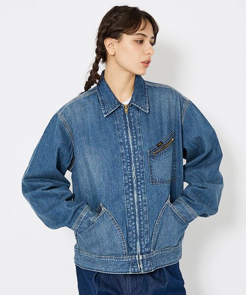 ABAHOUSE / アバハウス Gジャン・デニムジャケット | 【Lee/リー 】DENIM ZIP UP BLOUSON/オーバーサイズ デニ | 詳細23