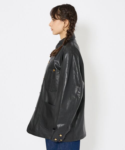 ABAHOUSE / アバハウス レザーブルゾン・ジャケット | 【LEE/リー】LOCO JACKET レザー カバーオール ジャケット / ユ | 詳細8