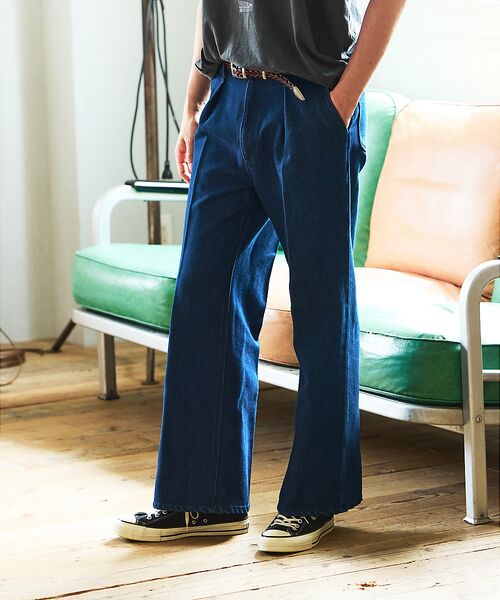 ABAHOUSE/アバハウス 【Wrangler/ラングラー】WRANCHER WIDE DENIM/ランチャ ブルー XL ABAHOUSE/アバハウス 【Wrangler/ラングラー】WRANCHER WIDE DENIM/ランチャ ブルー XL