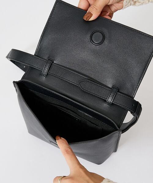 ABAHOUSE / アバハウス ショルダーバッグ | 【YArKA/ヤーカ】real leather Flap 2way bag So | 詳細9