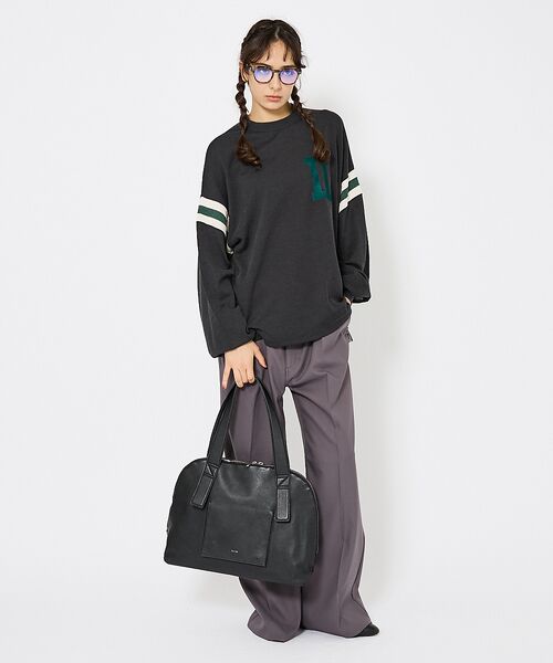 ABAHOUSE / アバハウス ボストンバッグ | 【YArKA/ヤーカ】real leather emboss handle to | 詳細11