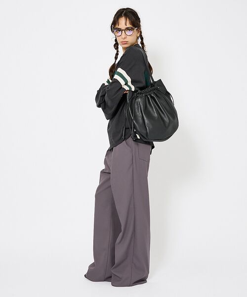 ABAHOUSE / アバハウス トートバッグ | 【ARUTEMIKA / アルテミカ】 レザー ギャザートートバッグ/ユニセック | 詳細3