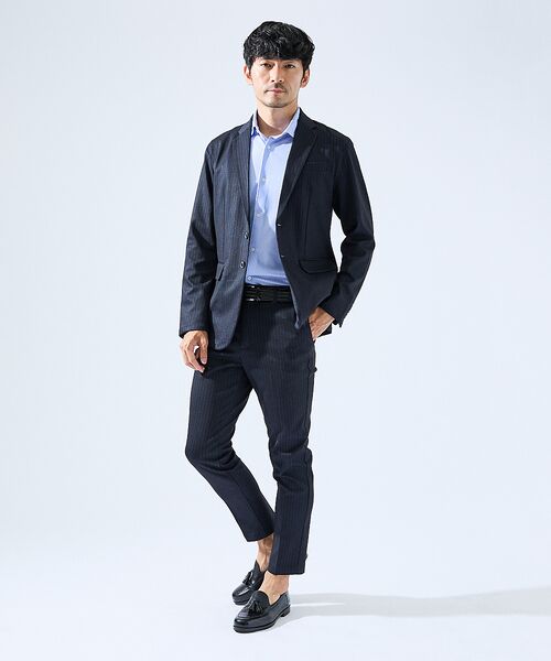 ABAHOUSE / アバハウス シャツ・ブラウス | 【形状安定性 / 伸縮性】トリコットストライプ 半袖シャツ | 詳細10