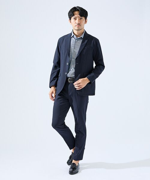 ABAHOUSE / アバハウス シャツ・ブラウス | 【形状安定性 / 伸縮性】トリコットストライプ 半袖シャツ | 詳細14