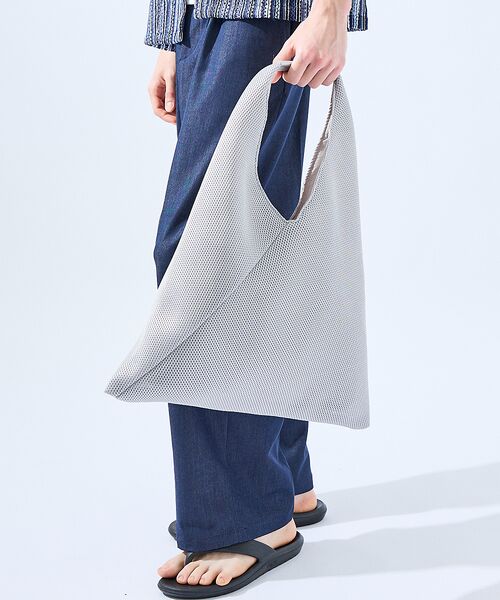 ABAHOUSE / アバハウス トートバッグ | 【AH ABAHOUSE】トライアングルメッシュトート | 詳細7