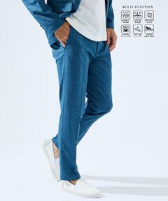 ABAHOUSE / アバハウス スラックス・ドレスパンツ | 【セットアップ対応】吸水速乾 リネンライク スラックス パンツ