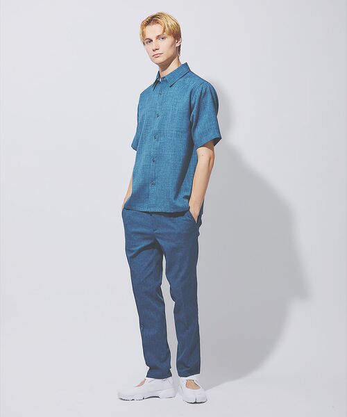 ABAHOUSE / アバハウス スラックス・ドレスパンツ | 【セットアップ対応】吸水速乾 リネンライク スラックス パンツ | 詳細8