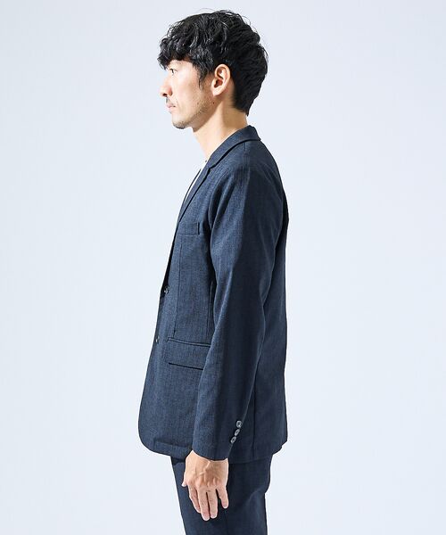 ABAHOUSE / アバハウス テーラードジャケット | 【上下2点セット/セットアップ対応】吸水速乾 リネンライク セットアップ / ス | 詳細8