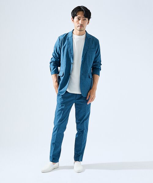 ABAHOUSE / アバハウス テーラードジャケット | 【セットアップ対応】吸水速乾 リネンライク ジャケット / サマージャケット | 詳細6