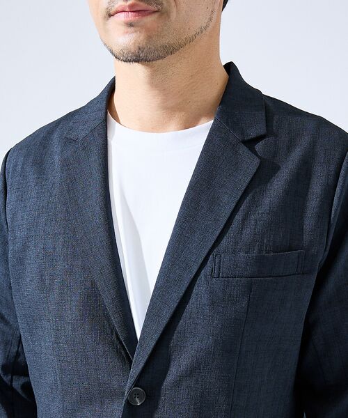 ABAHOUSE / アバハウス テーラードジャケット | 【セットアップ対応】吸水速乾 リネンライク ジャケット / サマージャケット | 詳細10