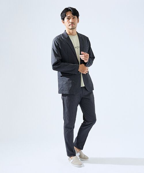 ABAHOUSE / アバハウス テーラードジャケット | 【セットアップ対応】吸水速乾 リネンライク ジャケット / サマージャケット | 詳細23