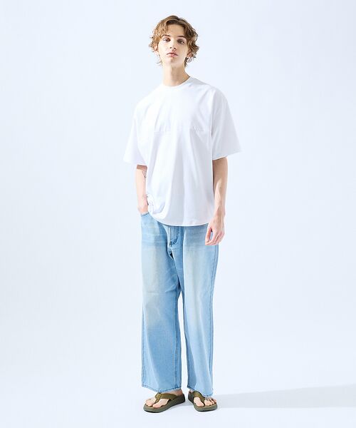 ABAHOUSE / アバハウス Tシャツ | 【SORONA】接触冷感 サイドタック 半袖Tシャツ | 詳細5