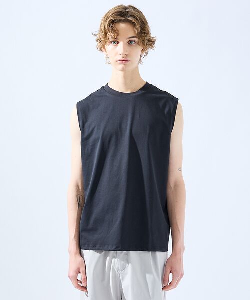 ABAHOUSE / アバハウス キャミソール・チューブトップ | 【SORONA】接触冷感 ノースリーブ Tシャツ | 詳細3