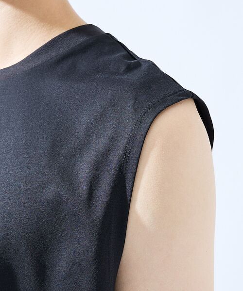 ABAHOUSE / アバハウス キャミソール・チューブトップ | 【SORONA】接触冷感 ノースリーブ Tシャツ | 詳細7