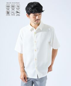 ABAHOUSE / アバハウス シャツ・ブラウス | 【セットアップ対応】吸水速乾 リネンライク 半袖シャツ