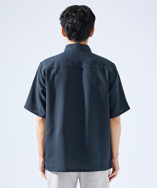 ABAHOUSE / アバハウス シャツ・ブラウス | 【セットアップ対応】吸水速乾 リネンライク 半袖シャツ | 詳細11
