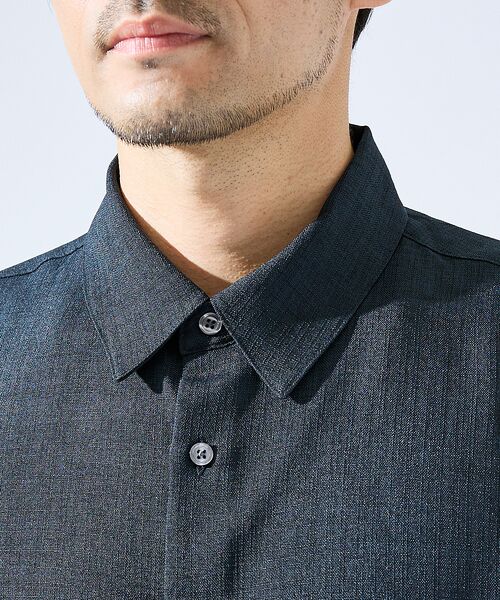 ABAHOUSE / アバハウス シャツ・ブラウス | 【セットアップ対応】吸水速乾 リネンライク 半袖シャツ | 詳細12